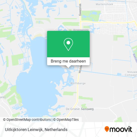 Uitkijktoren Leinwijk kaart