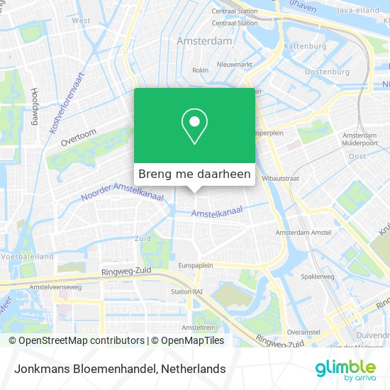 Jonkmans Bloemenhandel kaart