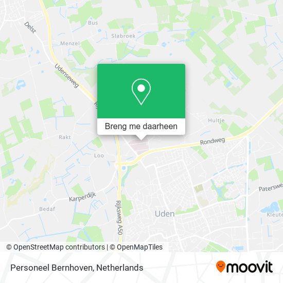 Personeel Bernhoven kaart