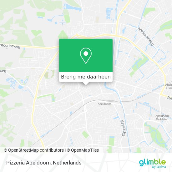 Pizzeria Apeldoorn kaart