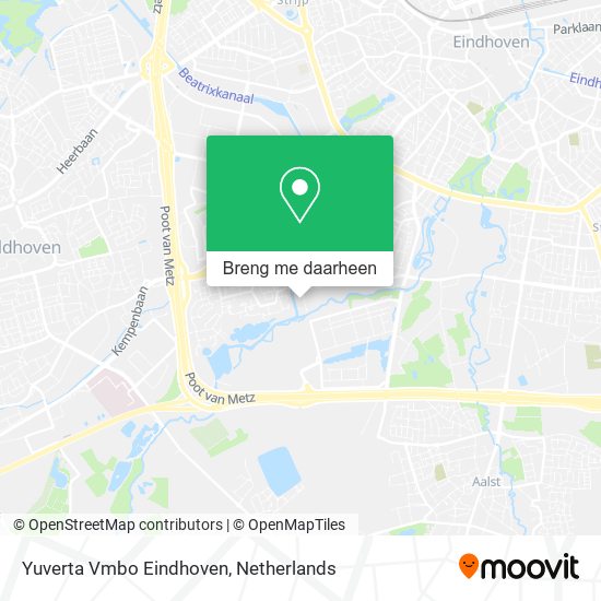 Yuverta Vmbo Eindhoven kaart