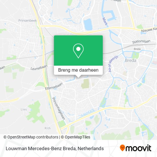 Louwman Mercedes-Benz Breda kaart