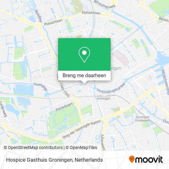 Hospice Gasthuis Groningen kaart