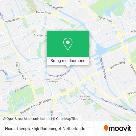 Huisartsenpraktijk Radesingel kaart