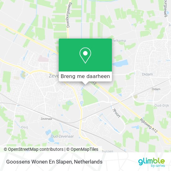 Goossens Wonen En Slapen kaart