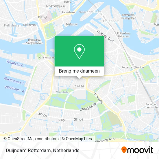 Duijndam Rotterdam kaart