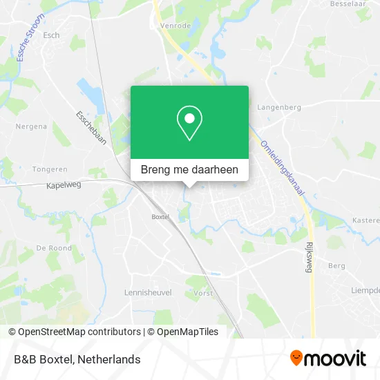 B&B Boxtel kaart