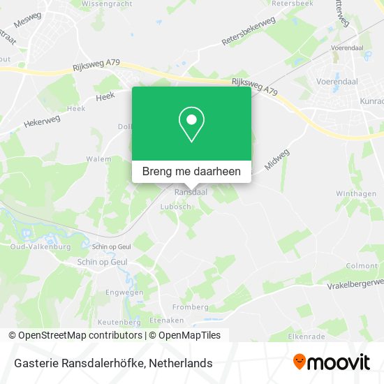 Gasterie Ransdalerhöfke kaart