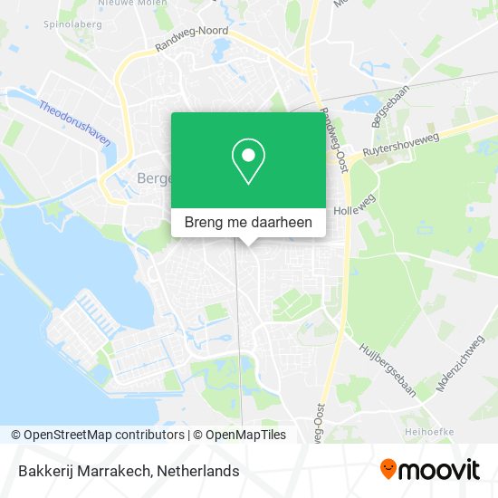 Bakkerij Marrakech kaart