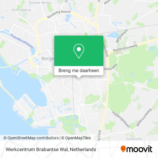 Werkcentrum Brabantse Wal kaart