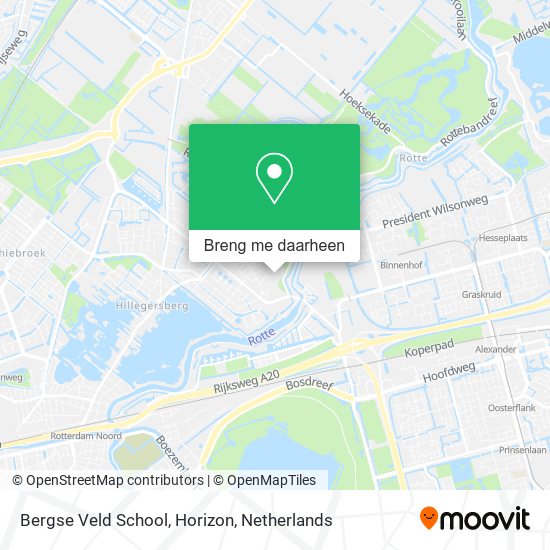 Bergse Veld School, Horizon kaart