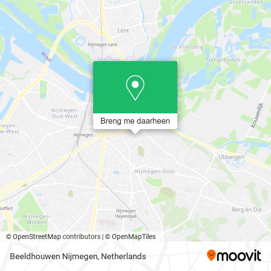 Beeldhouwen Nijmegen kaart