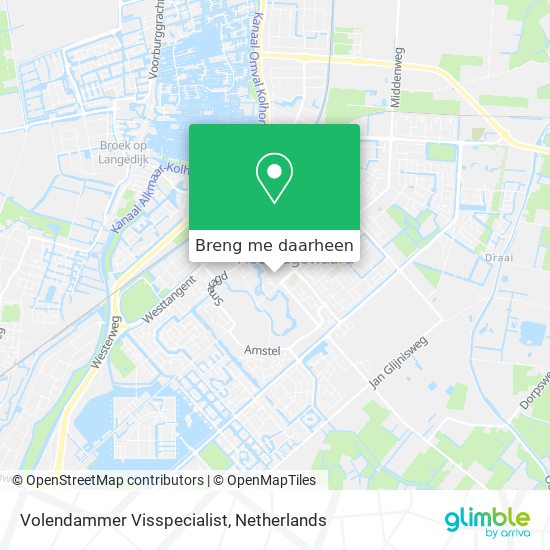 Volendammer Visspecialist kaart