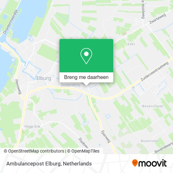 Ambulancepost Elburg kaart