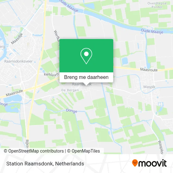 Station Raamsdonk kaart