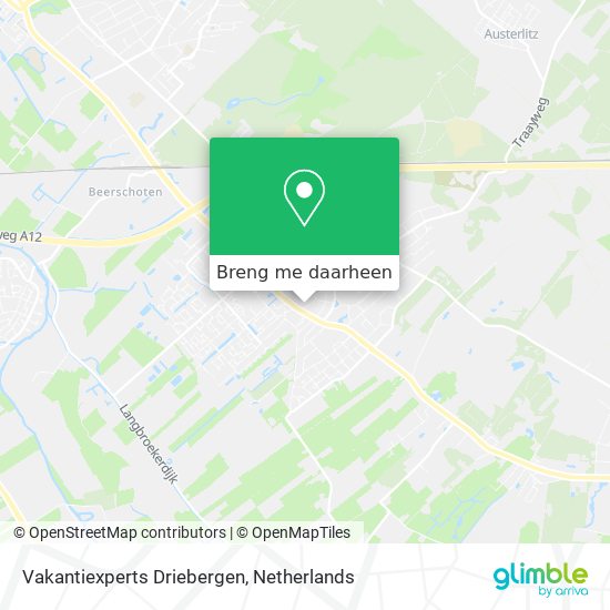 Vakantiexperts Driebergen kaart