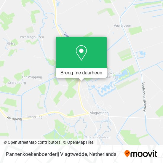 Pannenkoekenboerderij Vlagtwedde kaart