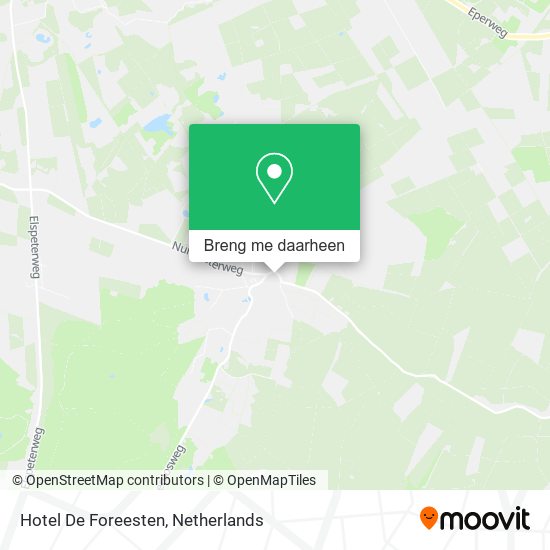 Hotel De Foreesten kaart