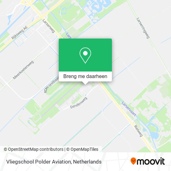 Vliegschool Polder Aviation kaart