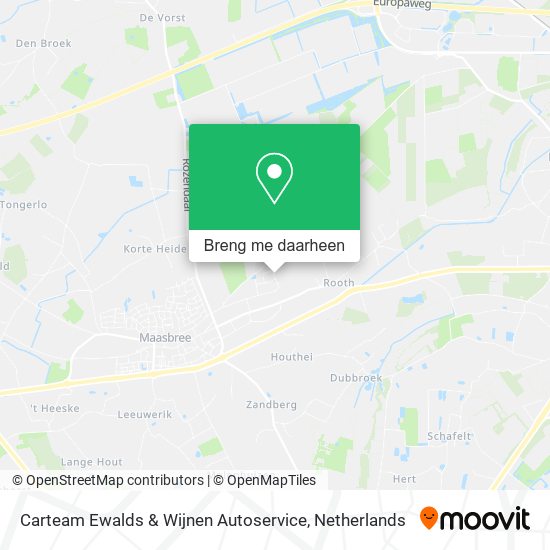 Carteam Ewalds & Wijnen Autoservice kaart