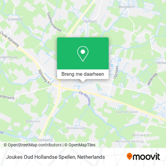 Joukes Oud Hollandse Spellen kaart