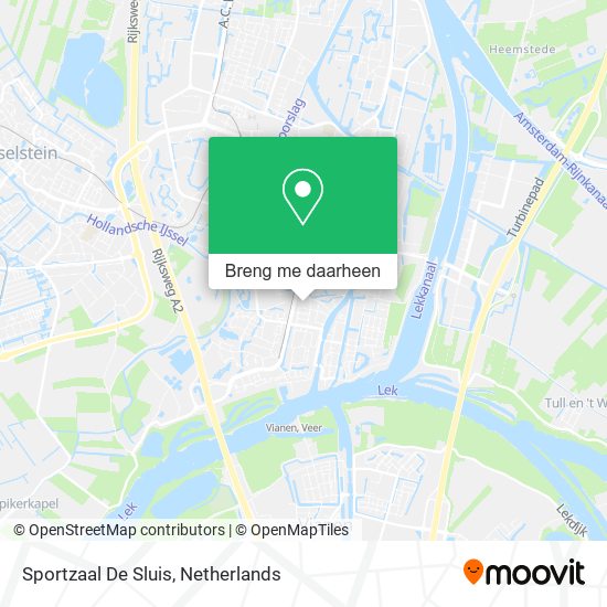 Sportzaal De Sluis kaart