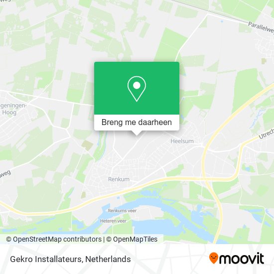 Gekro Installateurs kaart