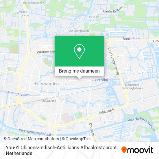 You-Yi Chinees-Indisch-Antilliaans Afhaalrestaurant kaart