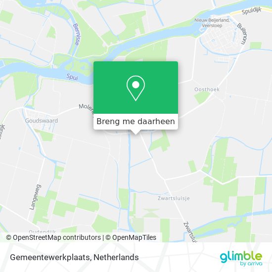 Gemeentewerkplaats kaart