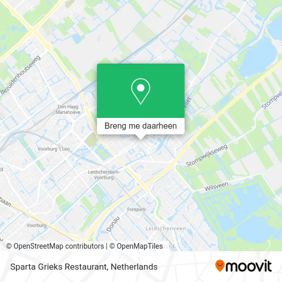 Sparta Grieks Restaurant kaart