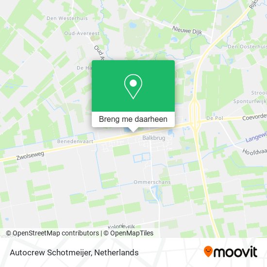 Autocrew Schotmeijer kaart