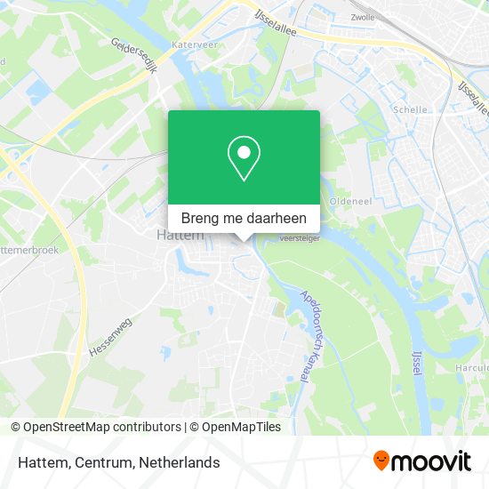 Hattem, Centrum kaart