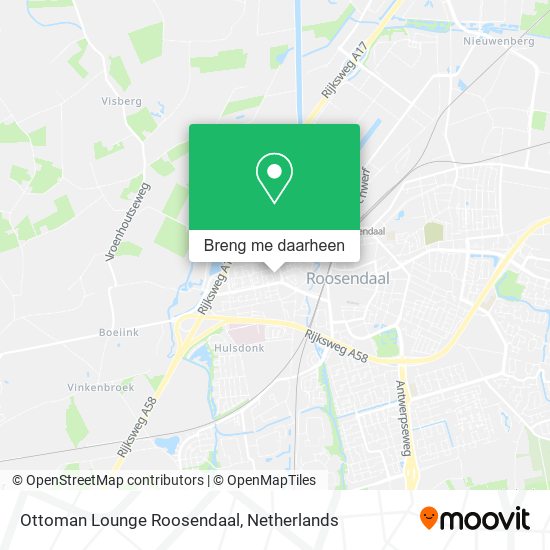 Ottoman Lounge Roosendaal kaart