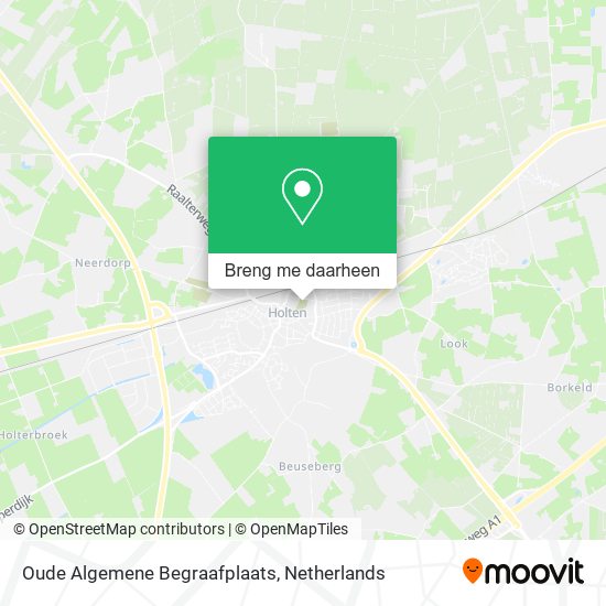 Oude Algemene Begraafplaats kaart