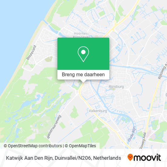 Katwijk Aan Den Rijn, Duinvallei / N206 kaart