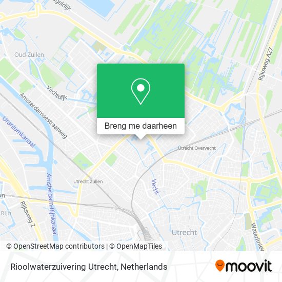 Rioolwaterzuivering Utrecht kaart