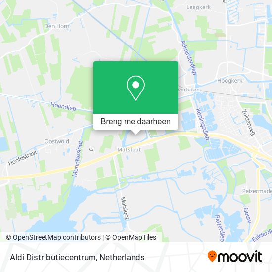 Aldi Distributiecentrum kaart