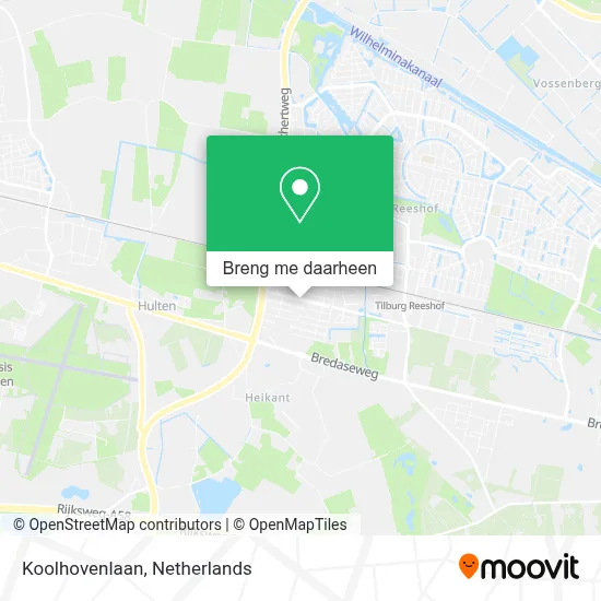 Koolhovenlaan kaart