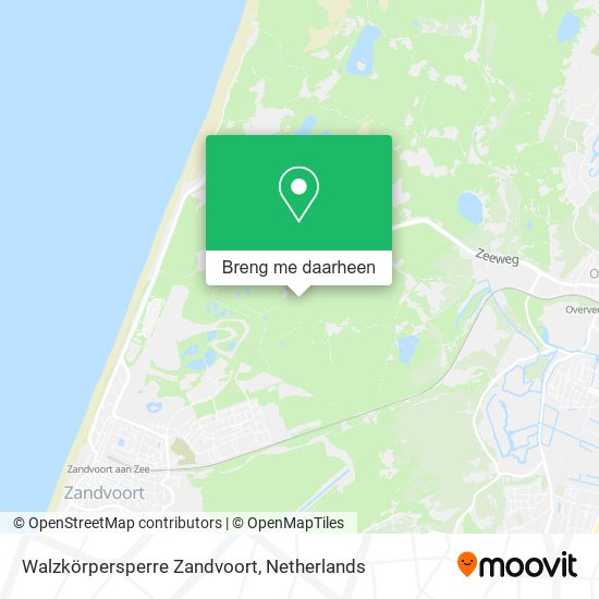 Walzkörpersperre Zandvoort kaart