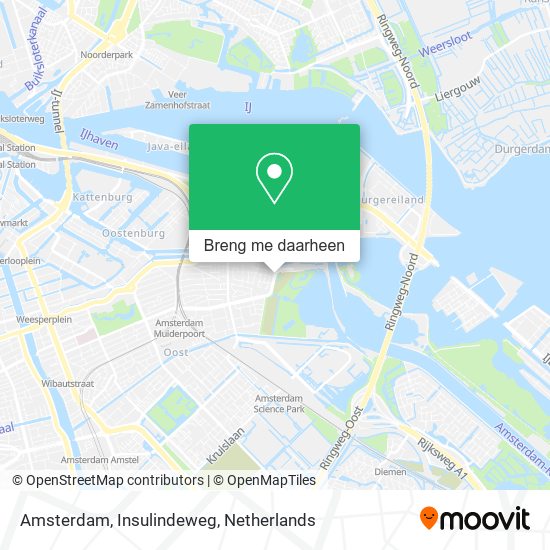 Amsterdam, Insulindeweg kaart