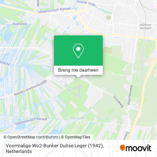 Voormalige Wo2-Bunker Duitse Leger (1942) kaart