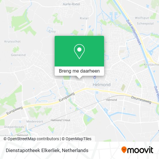 Dienstapotheek Elkerliek kaart