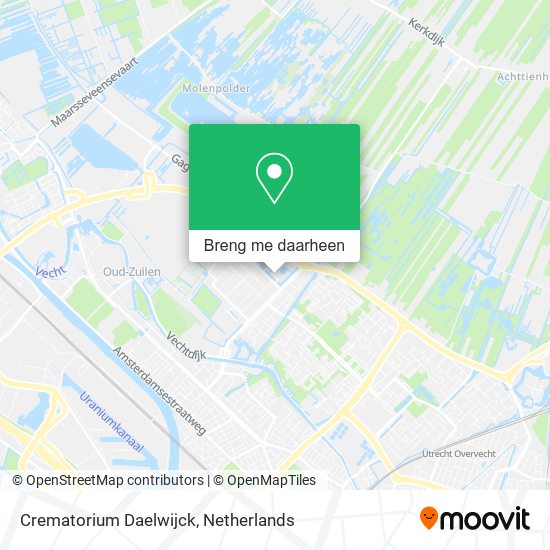 Crematorium Daelwijck kaart