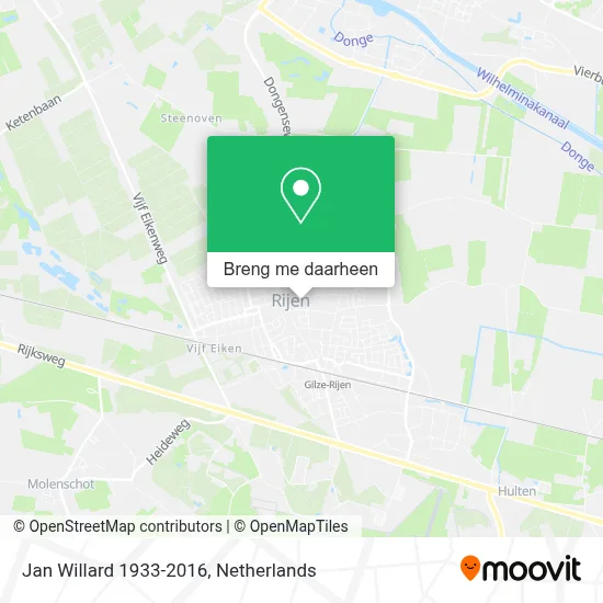 Jan Willard 1933-2016 kaart