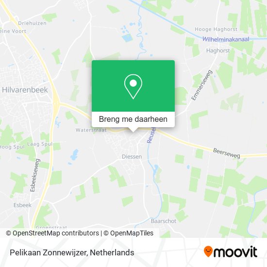 Pelikaan Zonnewijzer kaart