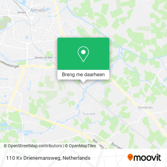 110 Kv Drienemansweg kaart