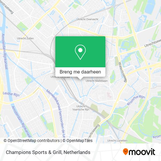 Champions Sports & Grill kaart