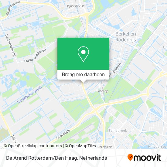 De Arend Rotterdam/Den Haag kaart