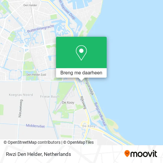 Rwzi Den Helder kaart