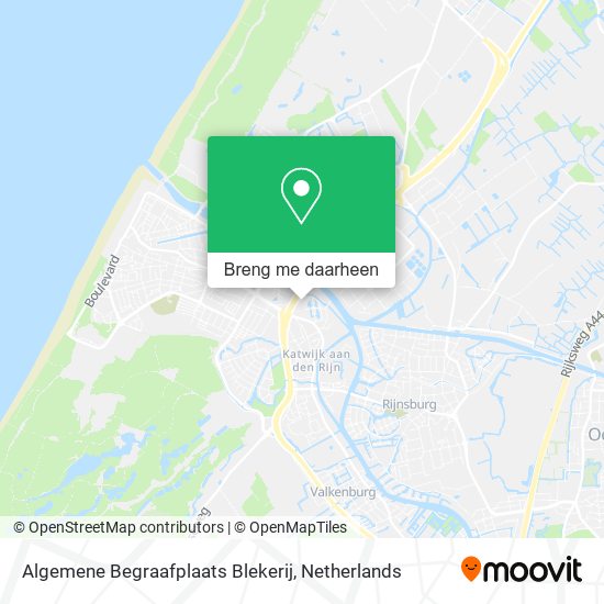 Algemene Begraafplaats Blekerij kaart